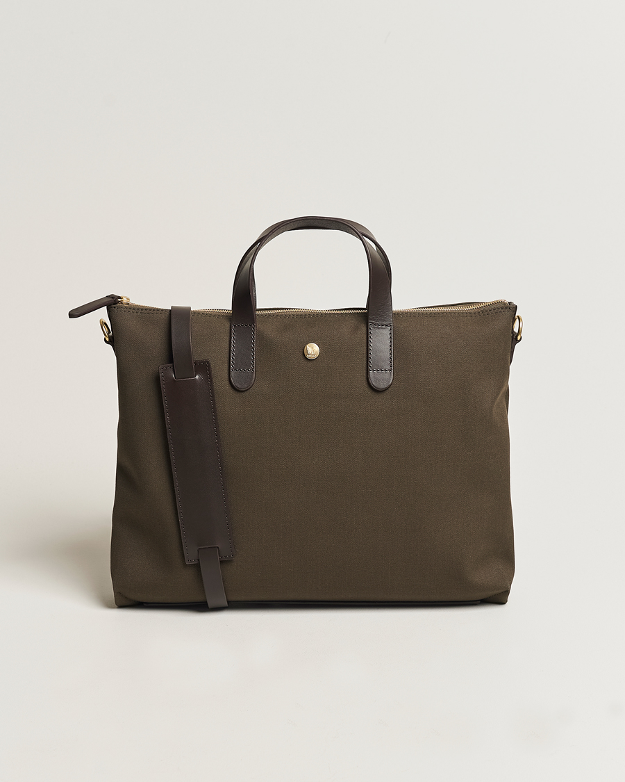 Hombres | Bolsos | Mismo | MismoM/S Canvas Slim BriefArmy/Dark Brown