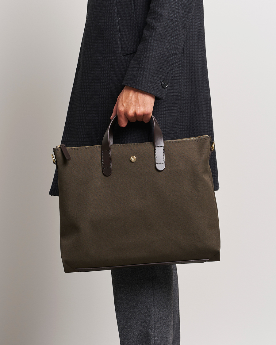 Hombres | Bolsos | Mismo | MismoM/S Canvas Slim BriefArmy/Dark Brown