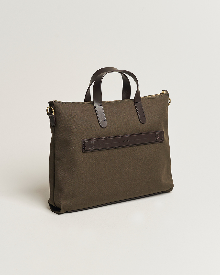 Hombres | Bolsos | Mismo | MismoM/S Canvas Slim BriefArmy/Dark Brown