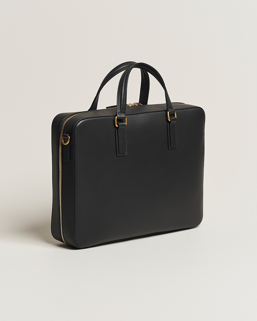 Hombres | Mismo Morris Full Grain Leather Briefcase Black | Mismo | Morris Full Grain Leather Briefcase Black