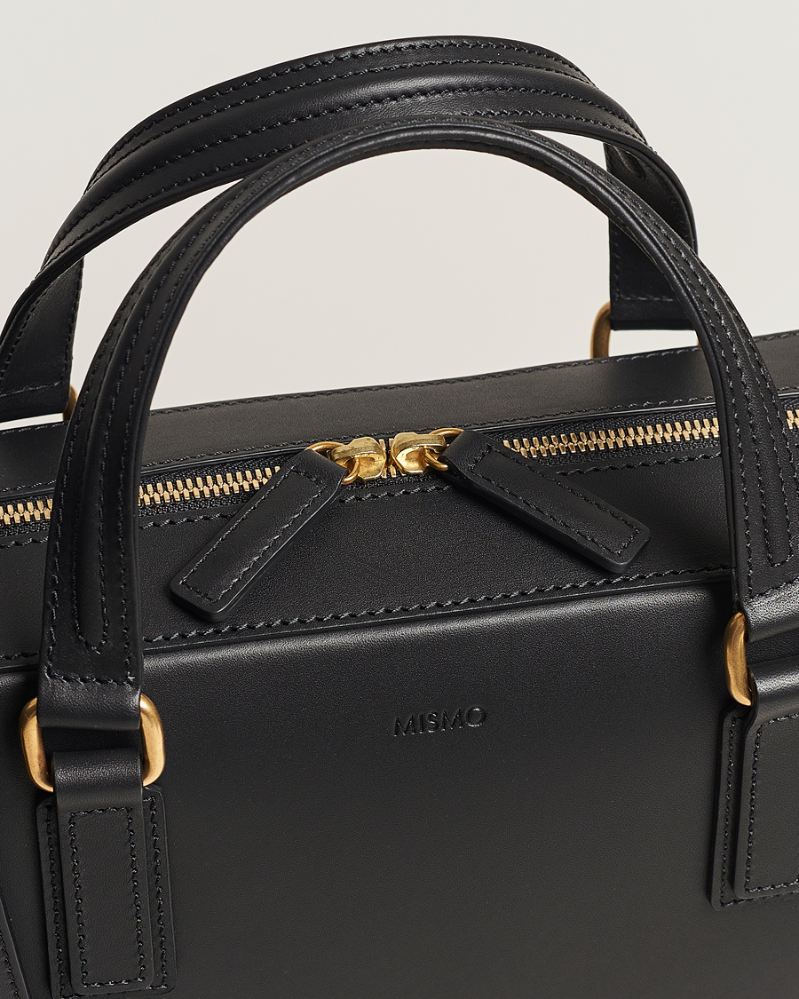 Hombres | Mismo Morris Full Grain Leather Briefcase Black | Mismo | Morris Full Grain Leather Briefcase Black