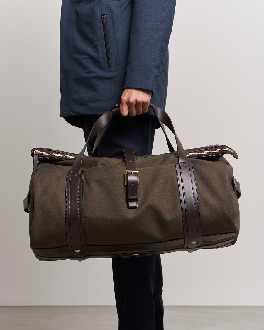 Men | Weekend Bags | Mismo | M/S Explorer Weekendbag Army/Dark Brown