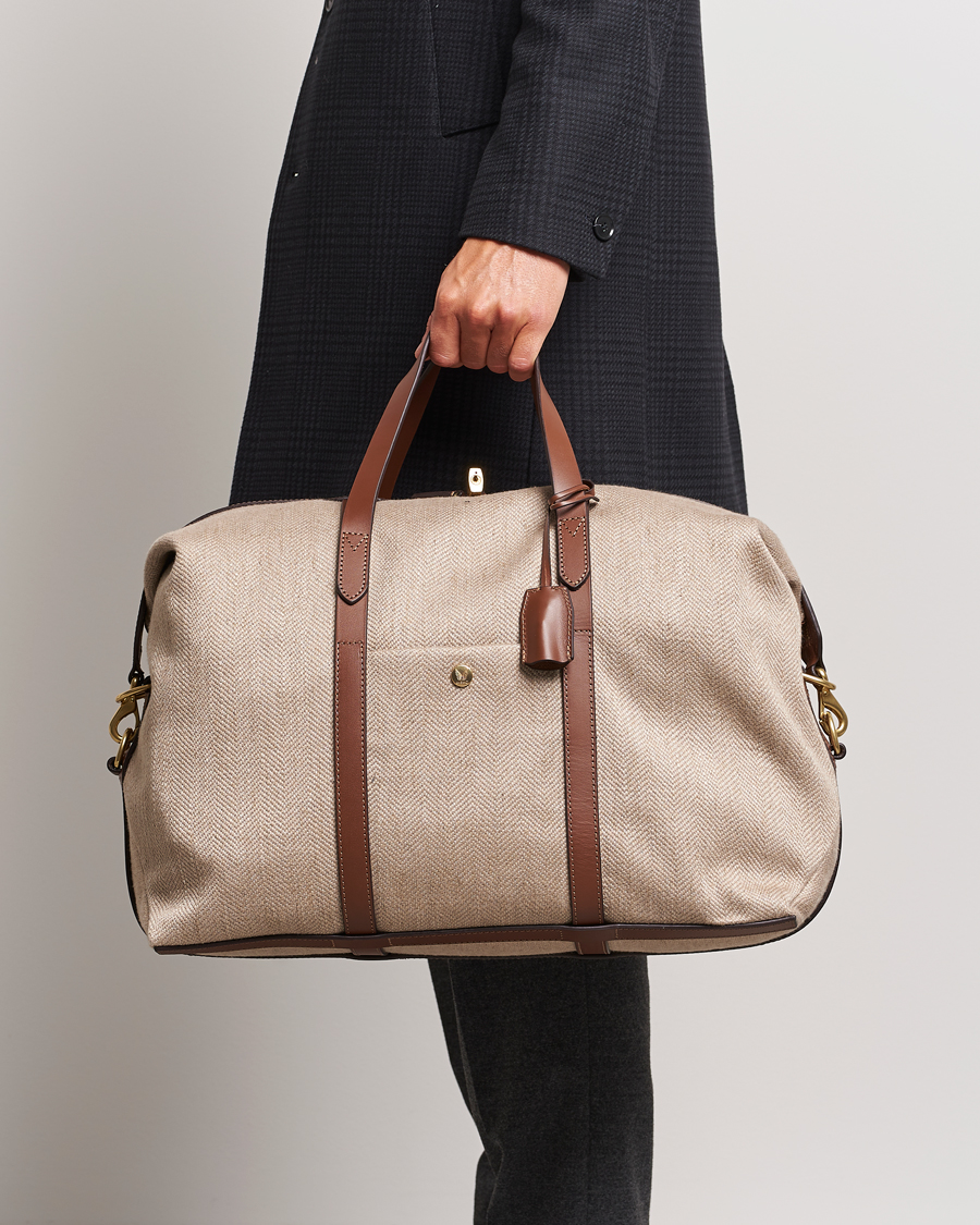Hombres |  | Mismo | M/S Avail 48h Weekendbag Grand Herringbone/Cuoio