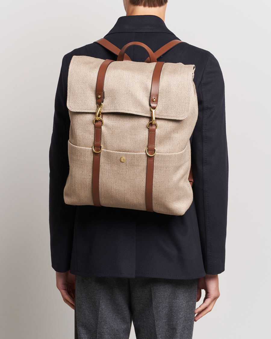 Hombres |  | Mismo | M/S Backpack  Grand Herringbone/Cuoio