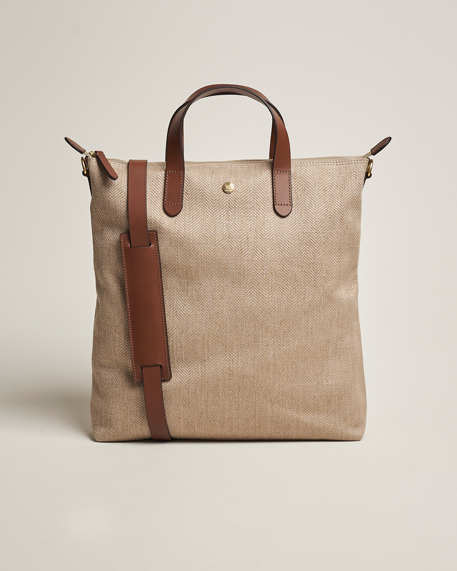 Hombres | Mismo M/S Shopper Grand Herringbone/Cuoio | Mismo | M/S Shopper Grand Herringbone/Cuoio