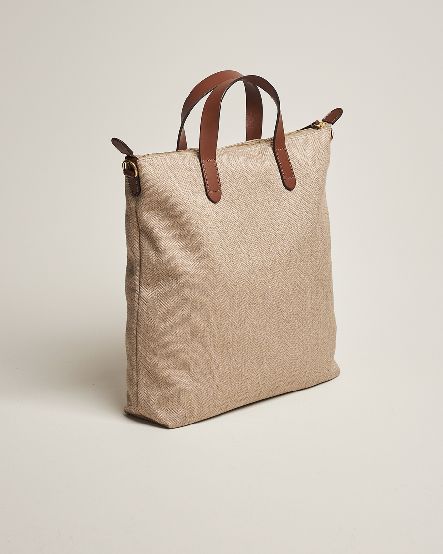 Hombres | Mismo M/S Shopper Grand Herringbone/Cuoio | Mismo | M/S Shopper Grand Herringbone/Cuoio