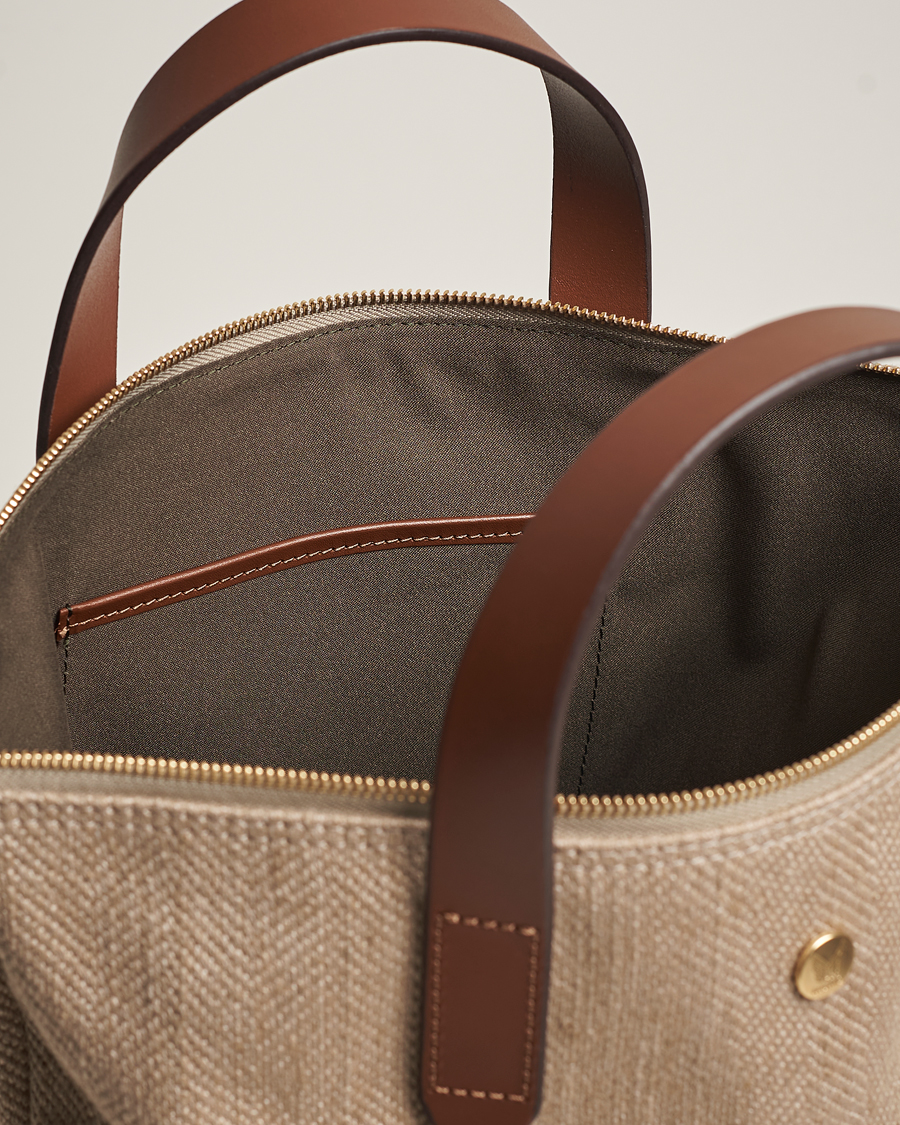 Hombres | Mismo M/S Shopper Grand Herringbone/Cuoio | Mismo | M/S Shopper Grand Herringbone/Cuoio