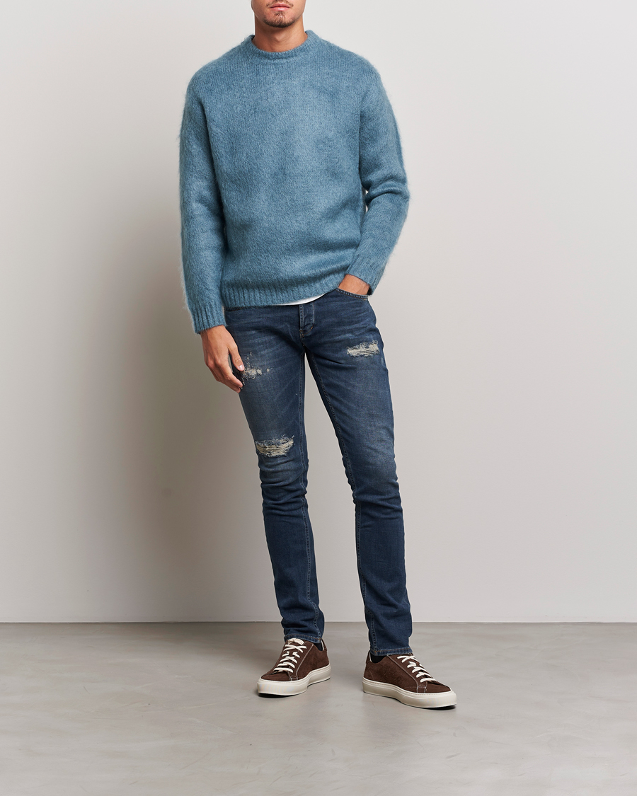 Hombres | Vaqueros | Dondup | George Destroyed Jeans Dark Blue