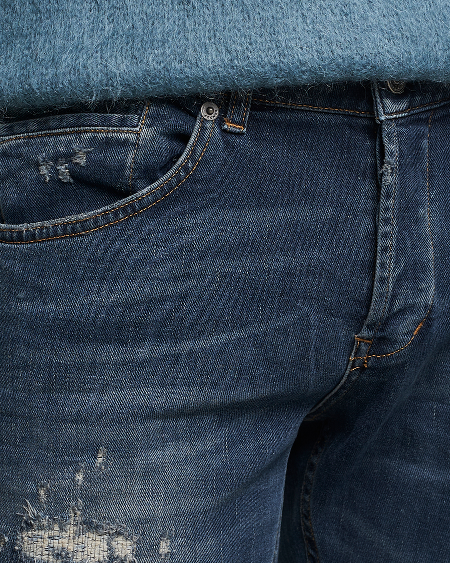 Hombres | Vaqueros | Dondup | George Destroyed Jeans Dark Blue