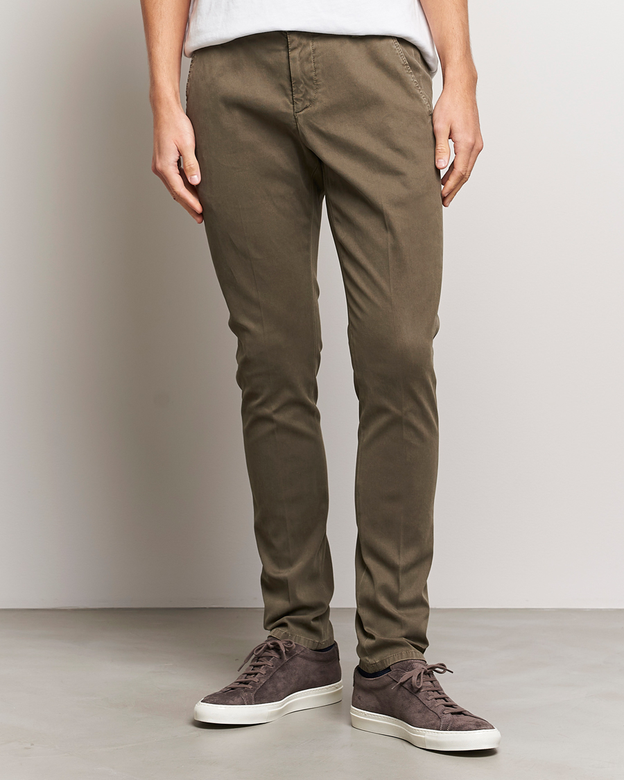 Hombres | Ropa | Dondup | Gaubert Chinos Olive Green