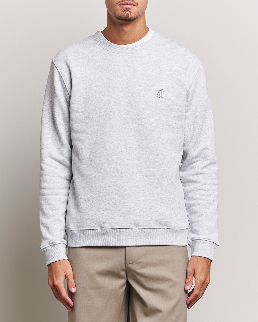 Hombres | Jerséis y prendas de punto | Dondup | Logo Crew Neck Sweatshirt Light Grey