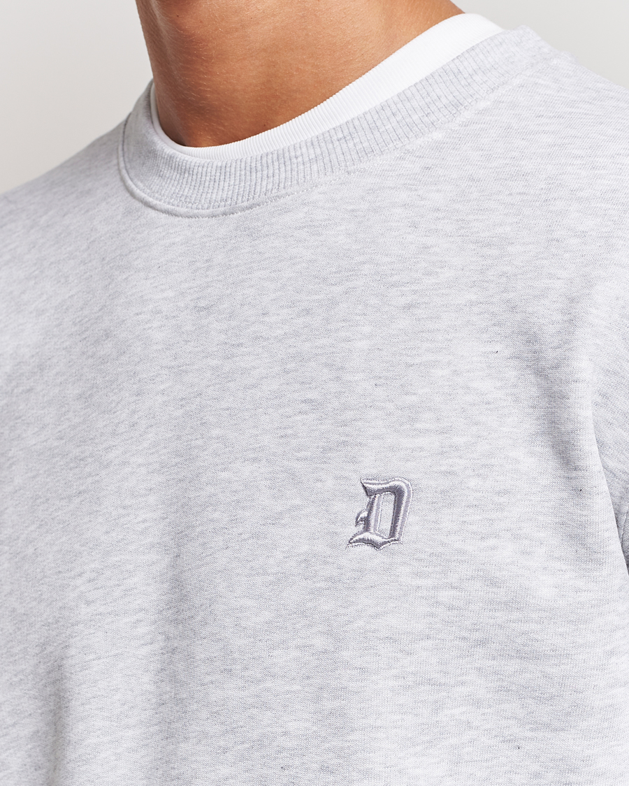Hombres | Jerséis y prendas de punto | Dondup | Logo Crew Neck Sweatshirt Light Grey
