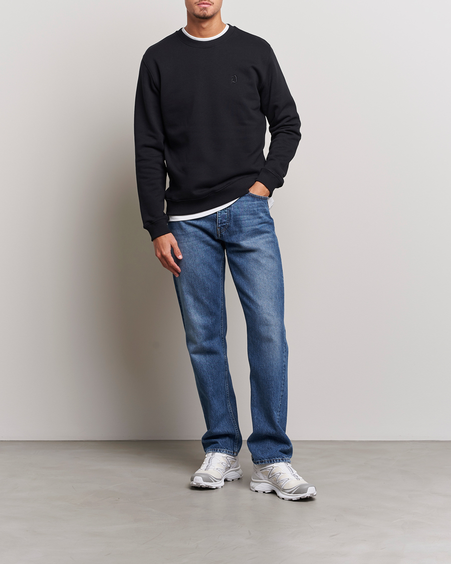Hombres | Jerséis y prendas de punto | Dondup | Logo Crew Neck Sweatshirt Black