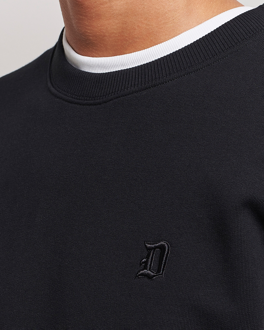 Hombres | Jerséis y prendas de punto | Dondup | Logo Crew Neck Sweatshirt Black