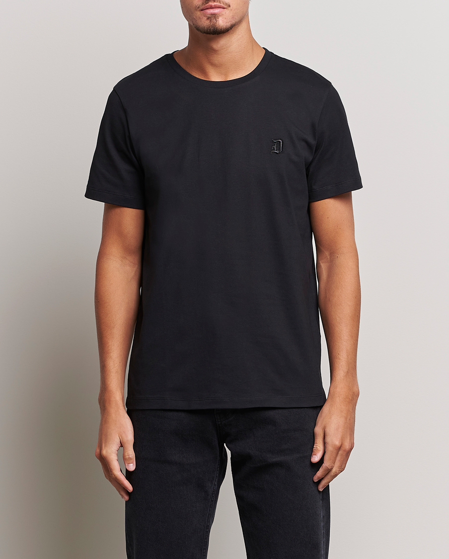 Hombres | Camisetas | Dondup | Logo Crew Neck T-Shirt Black