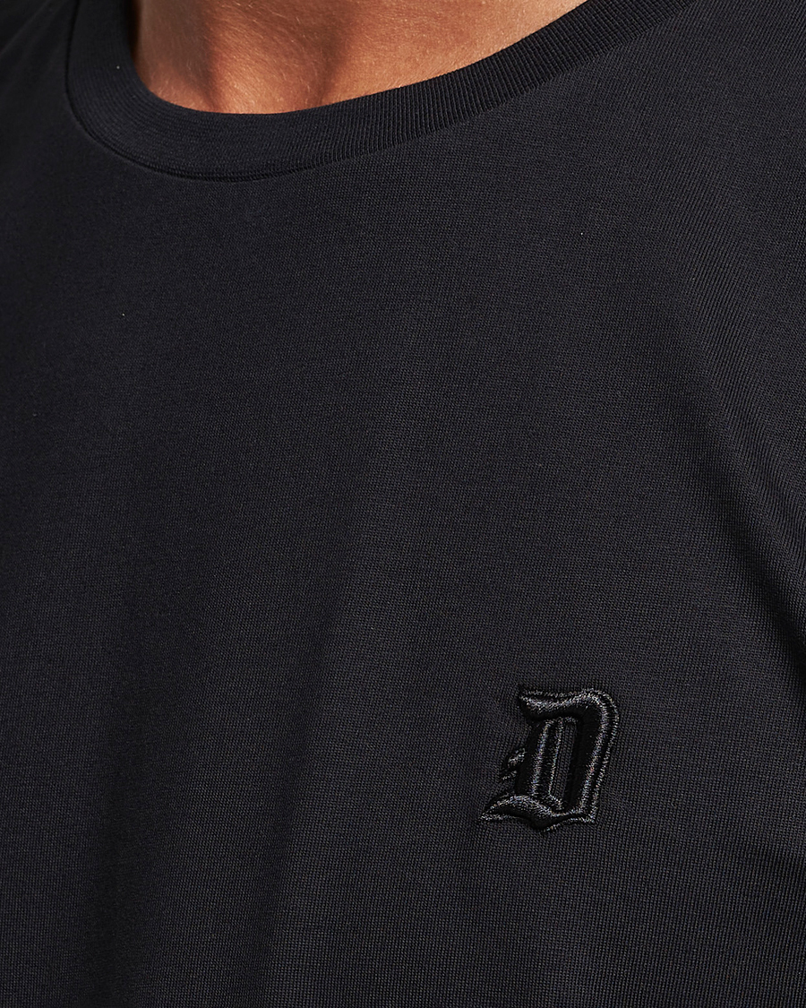 Hombres | Camisetas | Dondup | Logo Crew Neck T-Shirt Black