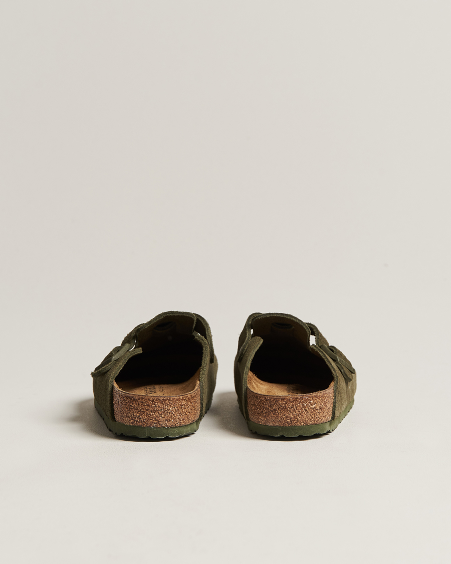Hombres | BIRKENSTOCK Boston Classic Footbed Thyme Green Suede | BIRKENSTOCK | Boston Classic Footbed Thyme Green Suede