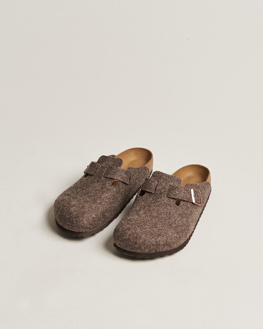 Hombres | BIRKENSTOCK Boston Classic Footbed Wool Felt Antracite | BIRKENSTOCK | Boston Classic Footbed Wool Felt Antracite