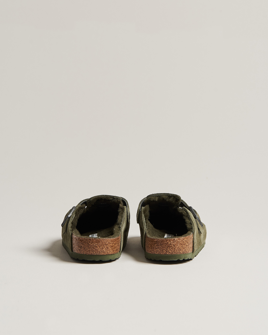 Hombres | BIRKENSTOCK Boston Shearling Thyme Suede | BIRKENSTOCK | Boston Shearling Thyme Suede