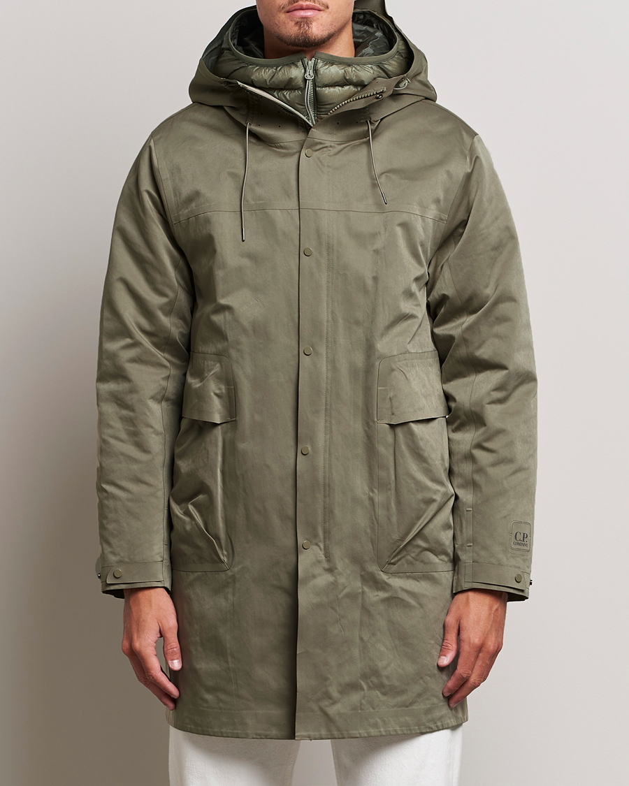 Hombres | Abrigos y chaquetas | C.P. Company | Metropolis A.A.C. Two in One Down Parka Olive