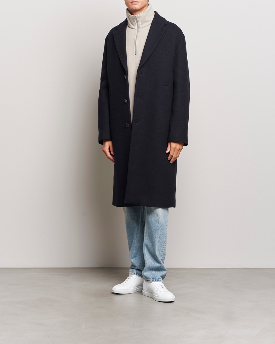 Hombres | Abrigos y chaquetas | Filippa K | London Wool Coat Navy