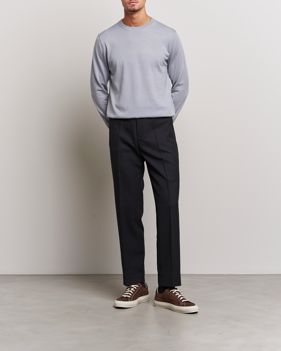 Hombres | Pantalones | Filippa K | Mateo Wool Trousers Black