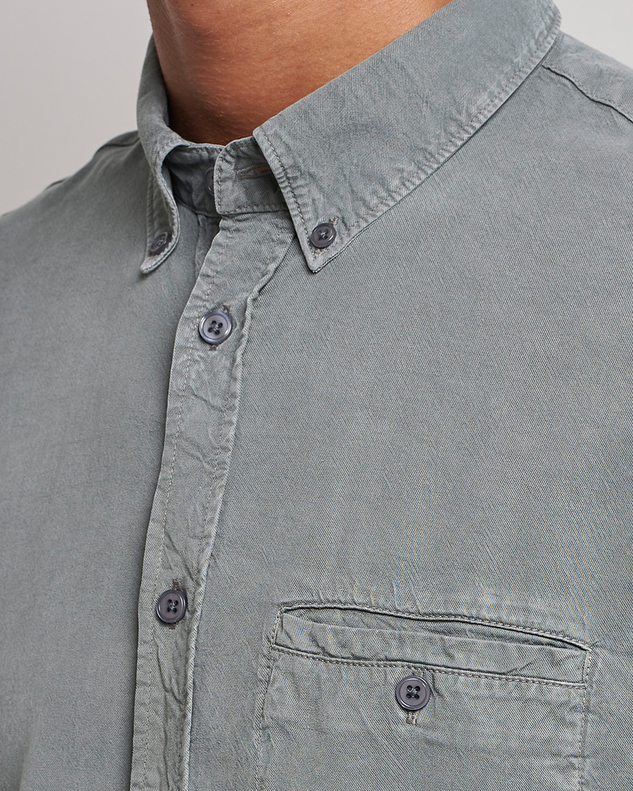 Hombres | Camisas | Filippa K | Zachary Tencel Shirt Smoke Green