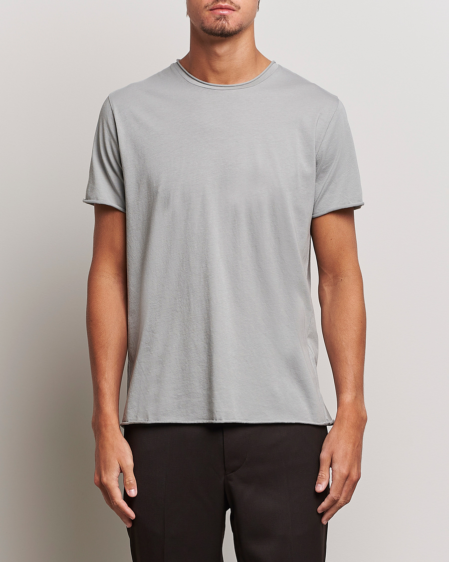 Hombres | Camisetas | Filippa K | Roll Neck T-Shirt Feather Grey