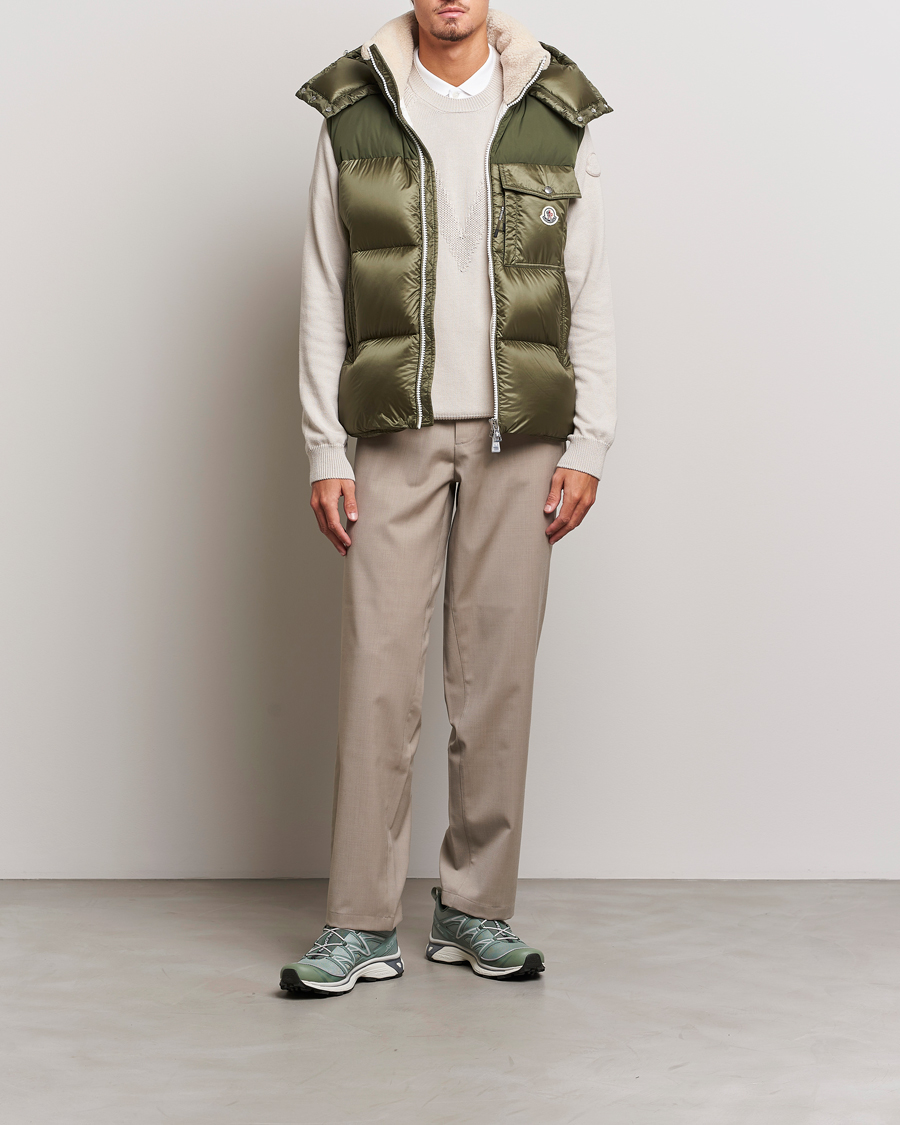 Hombres | Abrigos y chaquetas | Moncler | Oust Shearling Down Vest Olive