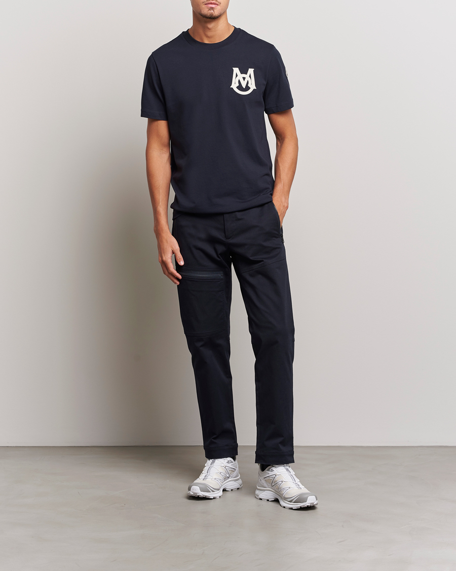 Hombres | Camisetas | Moncler | Embossed Logo T-Shirt Navy