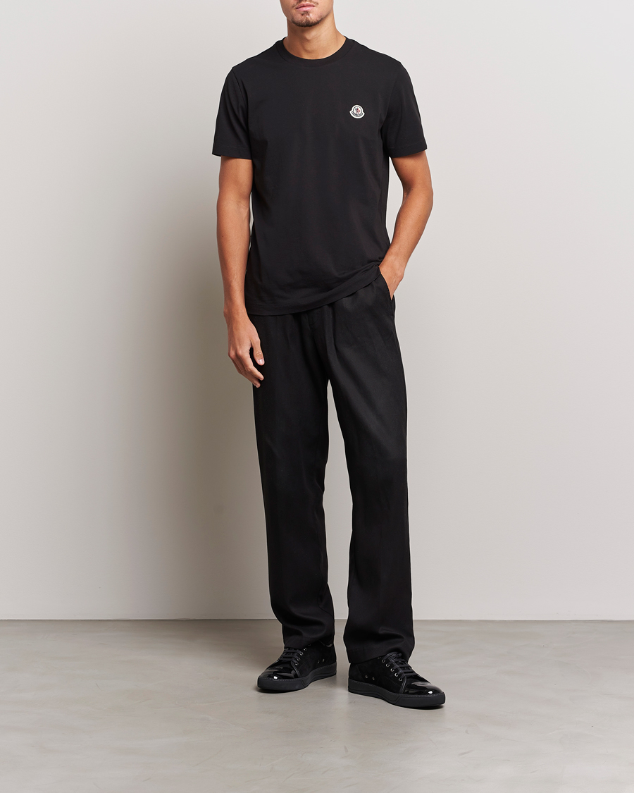 Hombres | Camisetas | Moncler | 3-Pack Logo T-Shirt Black/Grey/White