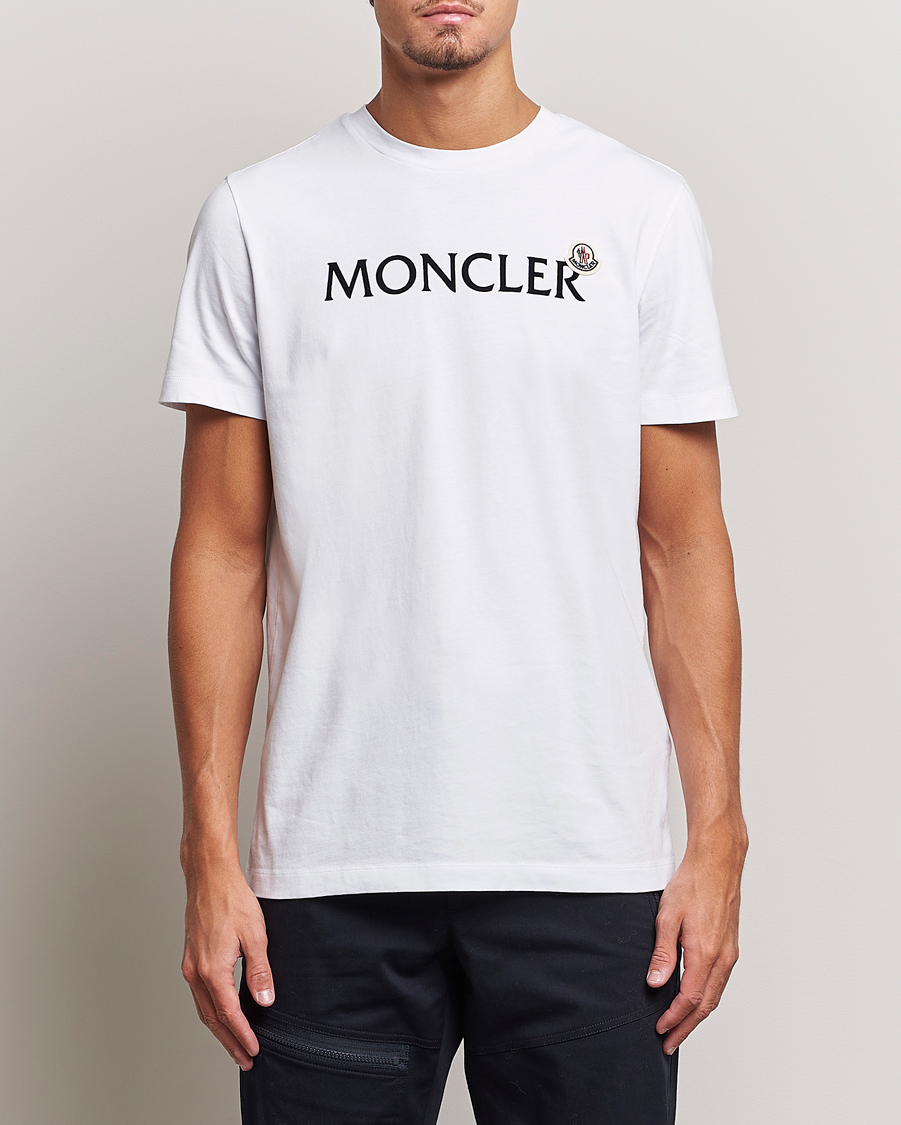 Hombres | Camisetas | Moncler | Lettering Logo T-Shirt White