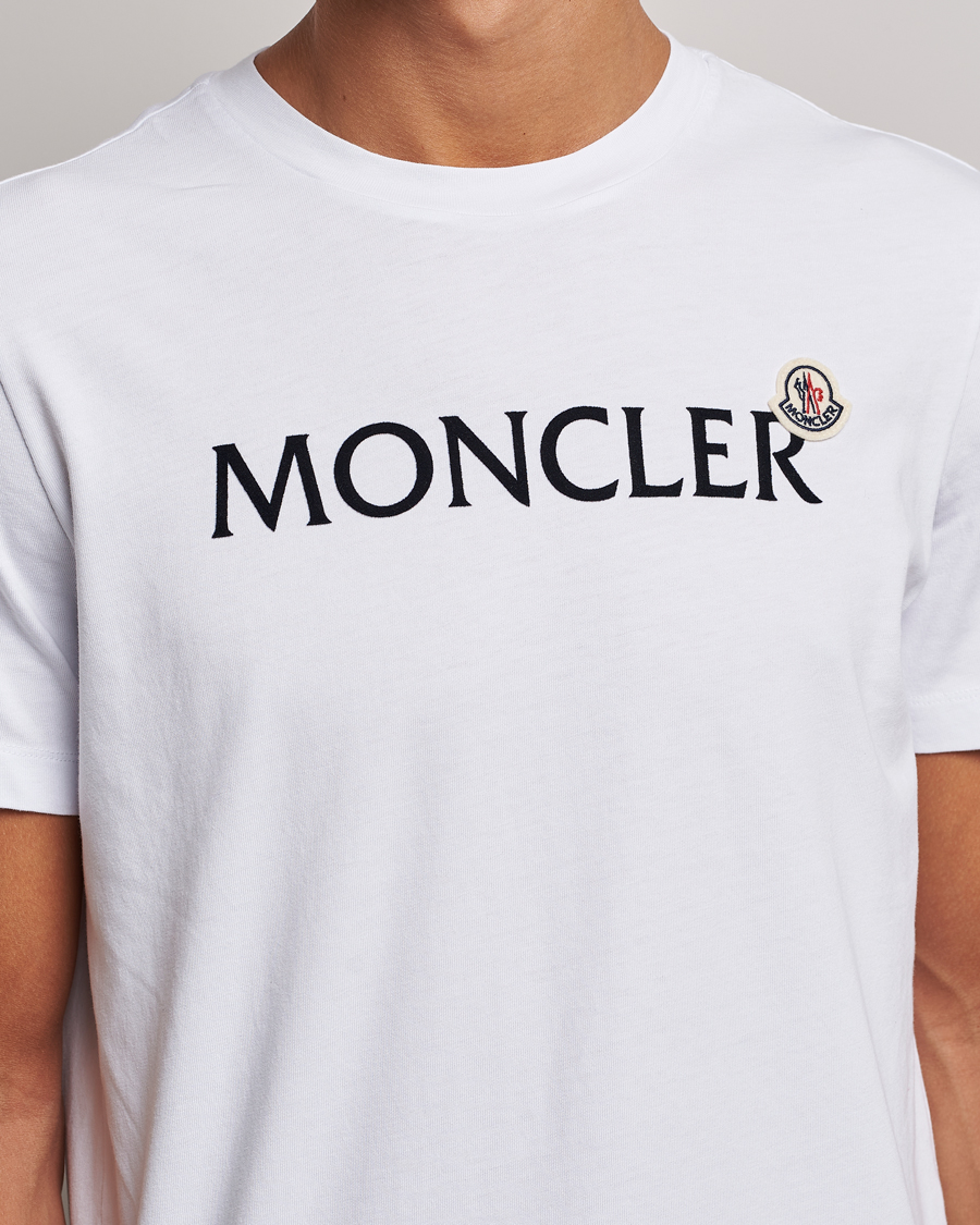 Hombres | Camisetas | Moncler | Lettering Logo T-Shirt White