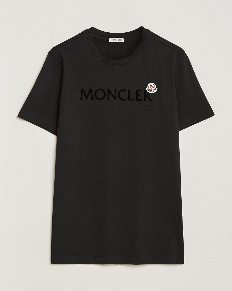 Hombres | Camisetas | Moncler | Lettering Logo T-Shirt Black