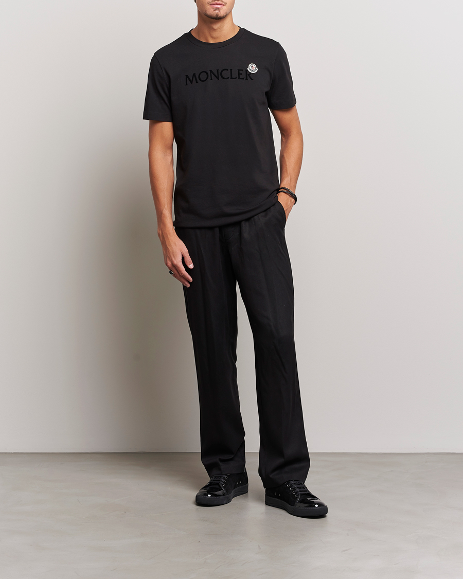 Hombres | Camisetas | Moncler | Lettering Logo T-Shirt Black