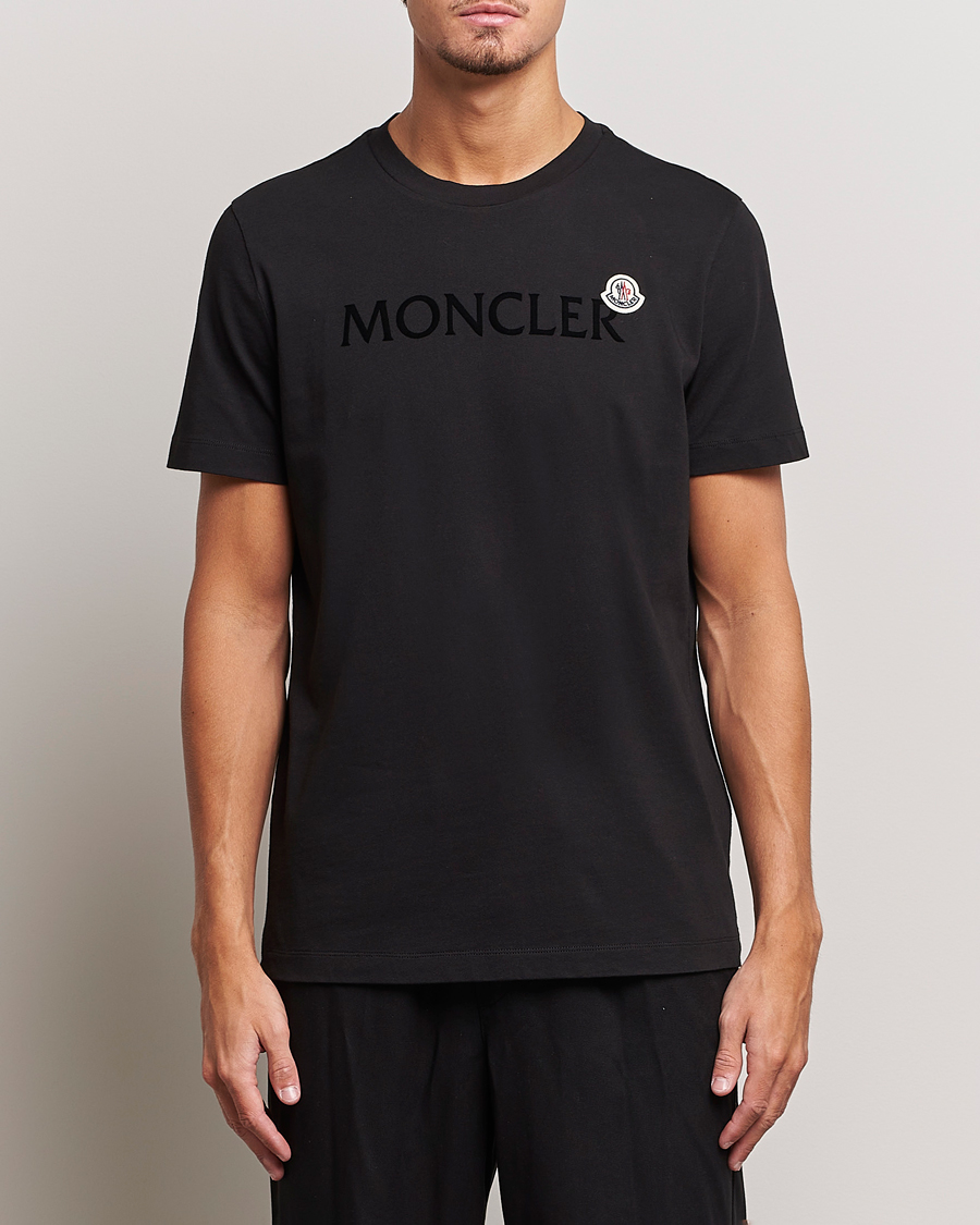 Hombres | Camisetas | Moncler | Lettering Logo T-Shirt Black