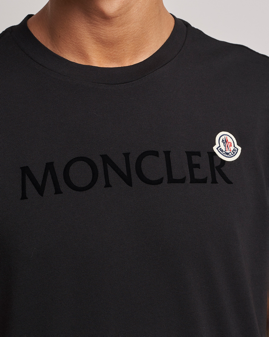 Hombres | Camisetas | Moncler | Lettering Logo T-Shirt Black