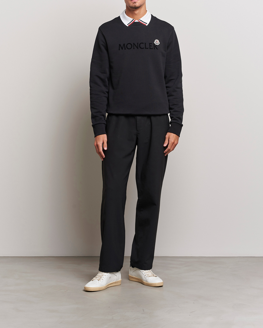 Hombres | Jerséis y prendas de punto | Moncler | Lettering Logo Sweatshirt Black