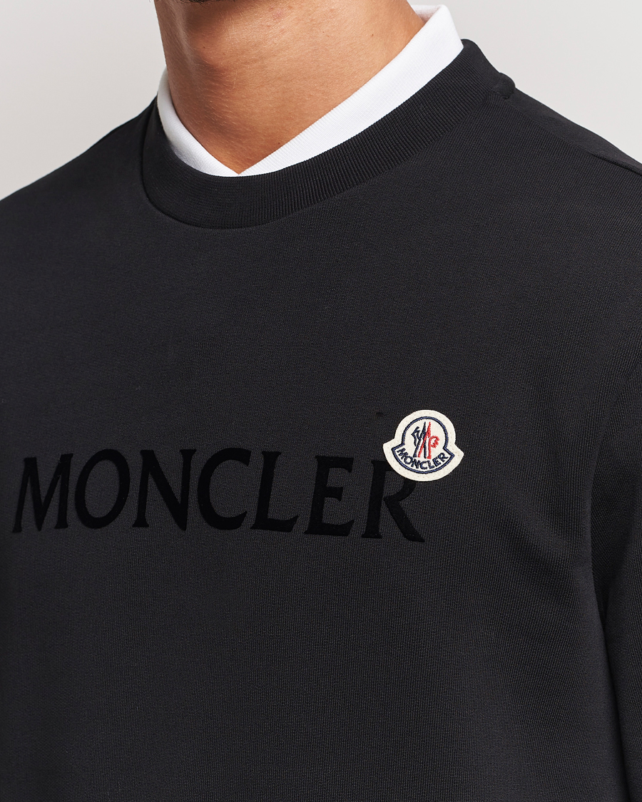 Hombres | Jerséis y prendas de punto | Moncler | Lettering Logo Sweatshirt Black