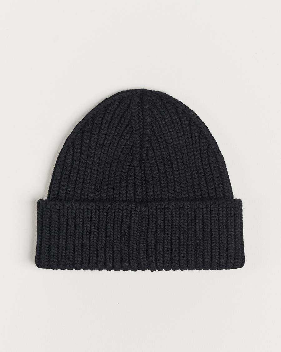 Hombres | Moncler Tonal Logo Beanie Black | Moncler | Tonal Logo Beanie Black