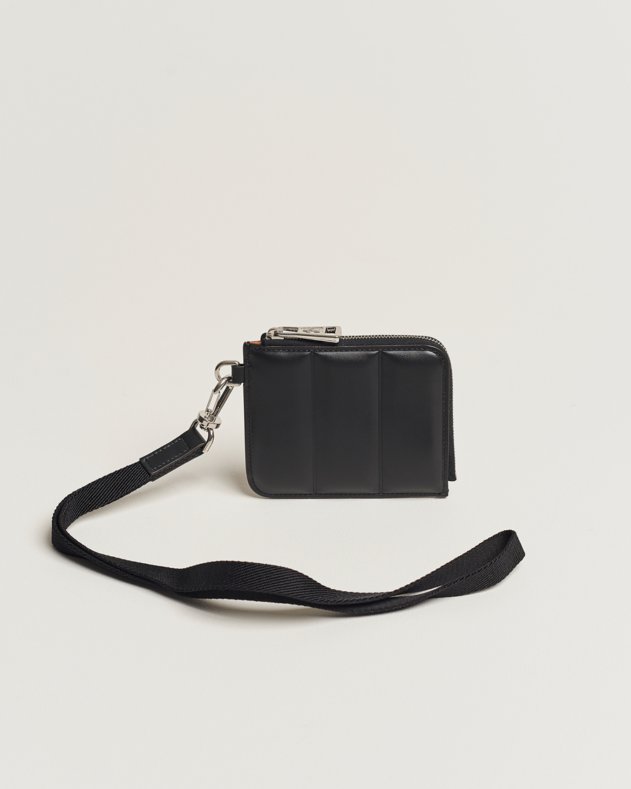 Hombres | Moncler Strap Leather Wallet Black | Moncler | Strap Leather Wallet Black