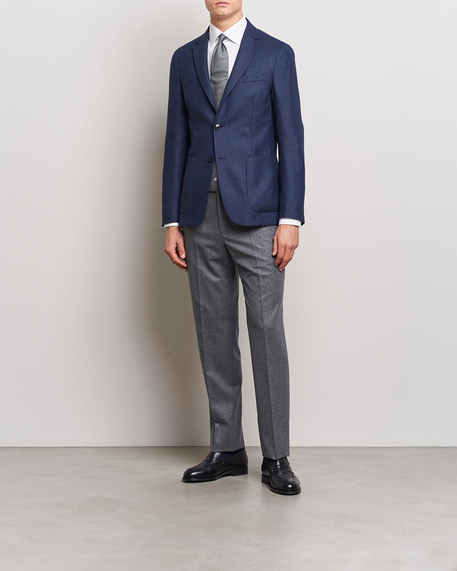 Hombres | Blazers | Zegna | Unconstructed Wool Blazer Navy