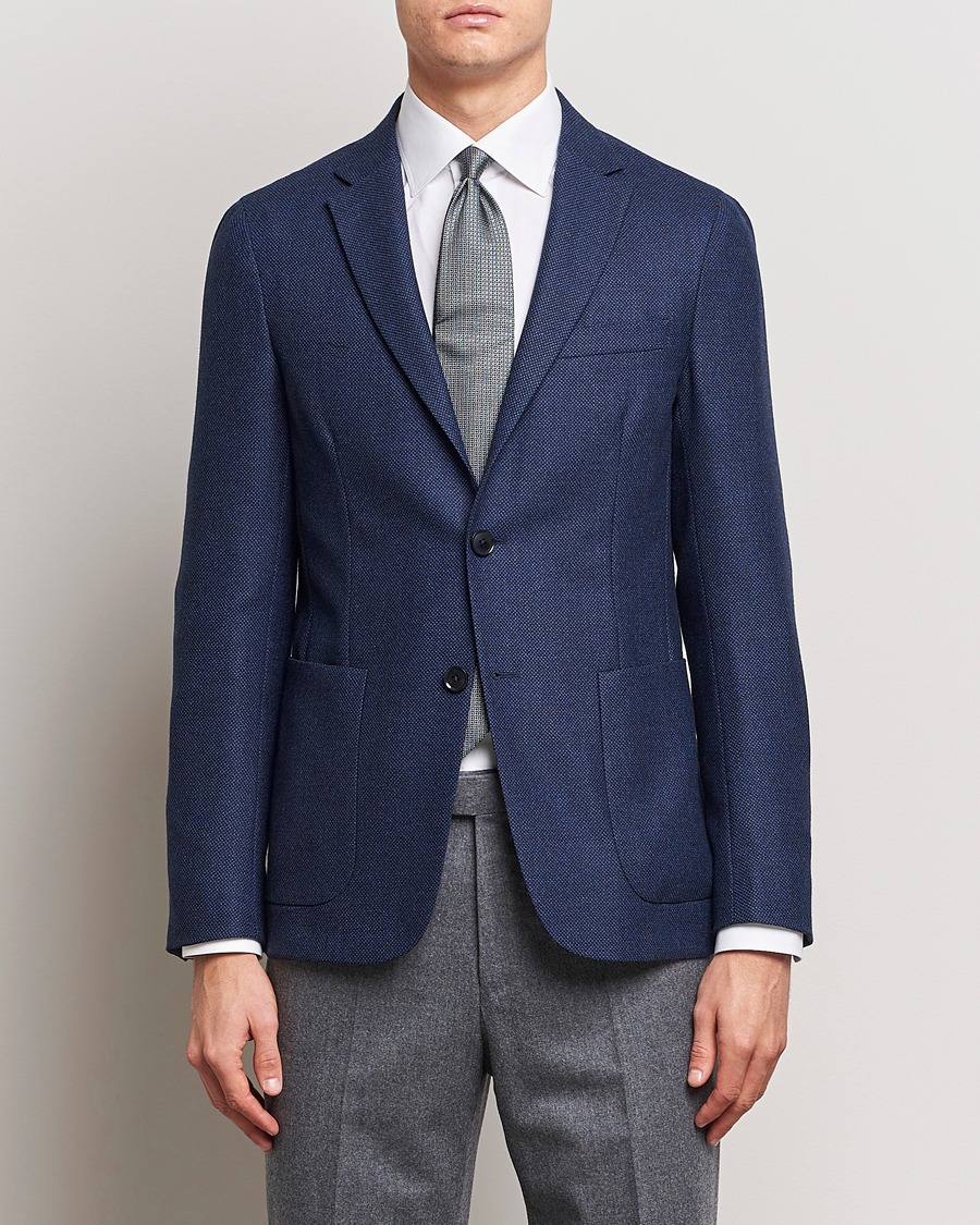Hombres | Blazers | Zegna | Unconstructed Wool Blazer Navy