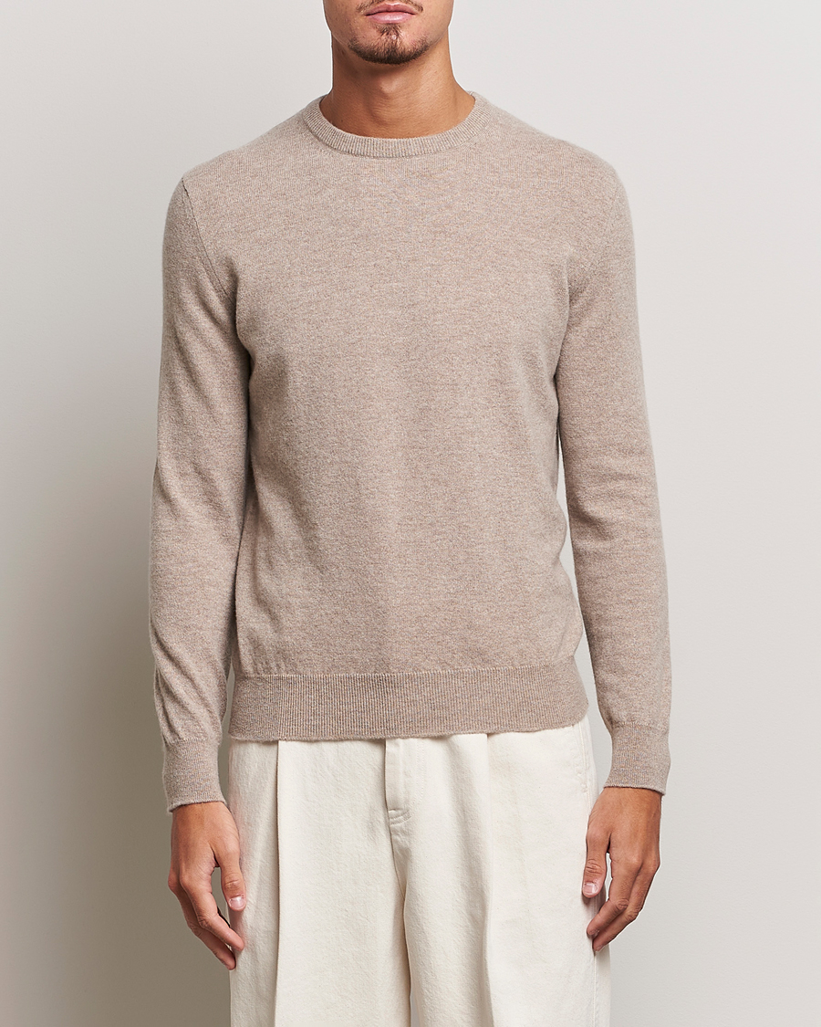 Hombres | Jerséis y prendas de punto | Zegna | Oasi Cashmere Crew Neck Beige