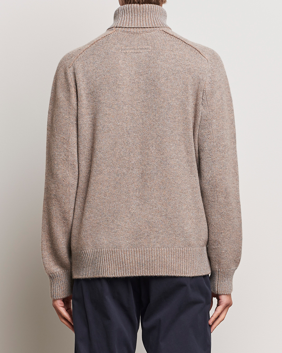 Hombres | Jerséis y prendas de punto | Zegna | 5 Gauge Cashmere Rollneck Beige Melange