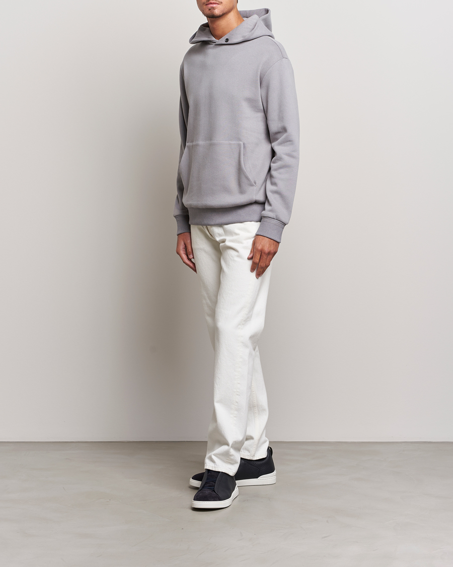 Hombres | Jerséis y prendas de punto | Zegna | Cotton/Cashmere Hoodie Light Grey