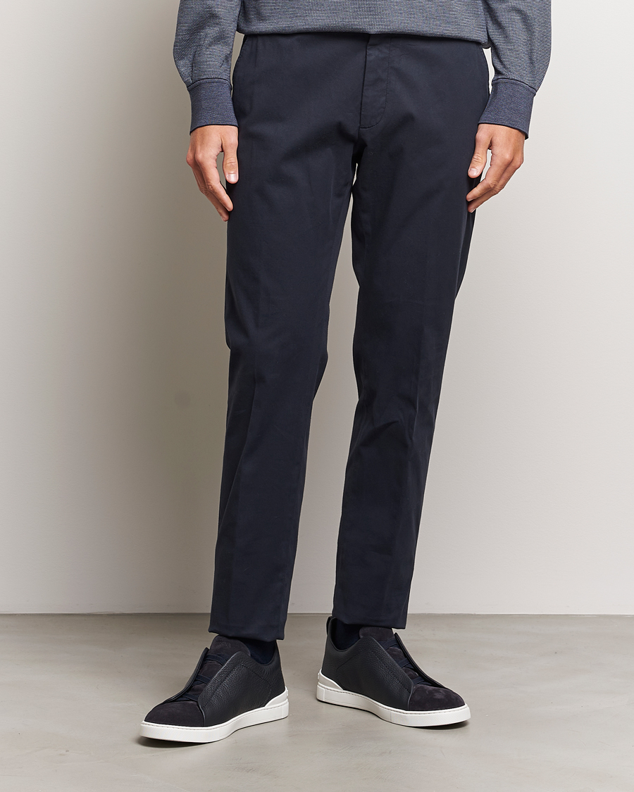 Hombres | Ropa | Zegna | Soft Cotton Chinos Navy