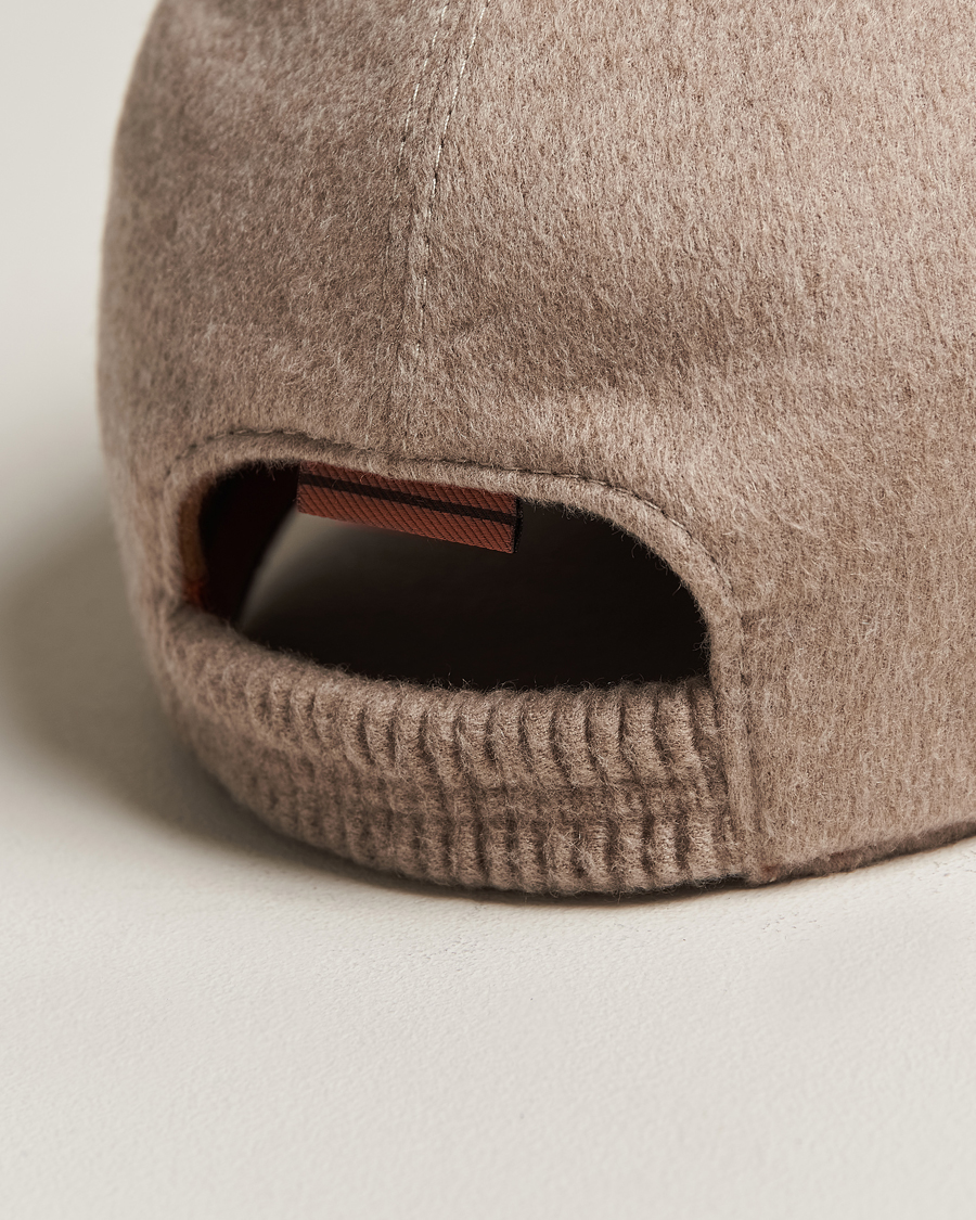 Hombres | Zegna Cashmere Baseball Cap Beige | Zegna | Cashmere Baseball Cap Beige