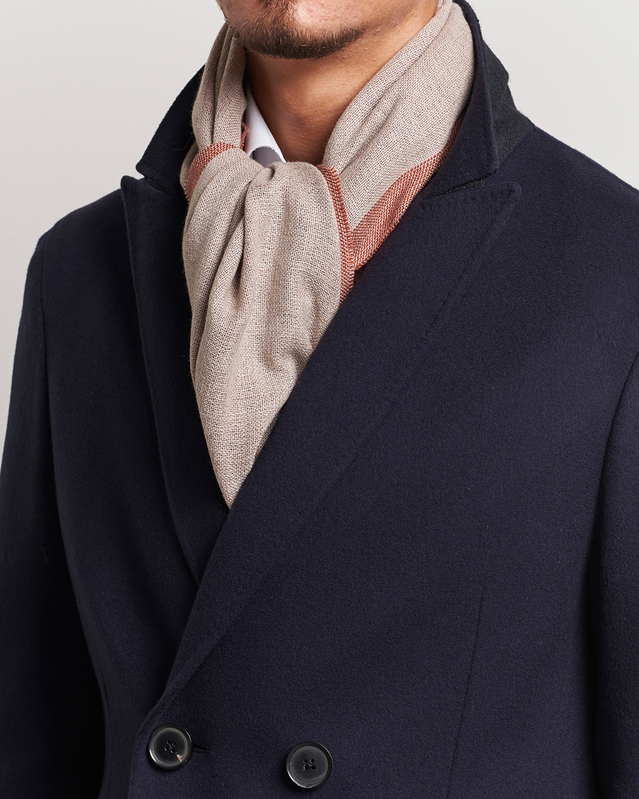 Hombres | Zegna Wool/Cashmere Scarf Beige | Zegna | Wool/Cashmere Scarf Beige