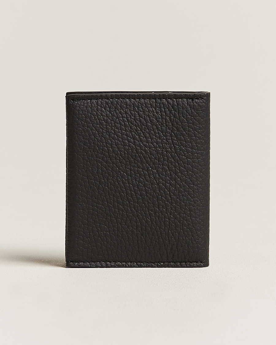 Hombres |  | Zegna | Grain Leather Wallet Black